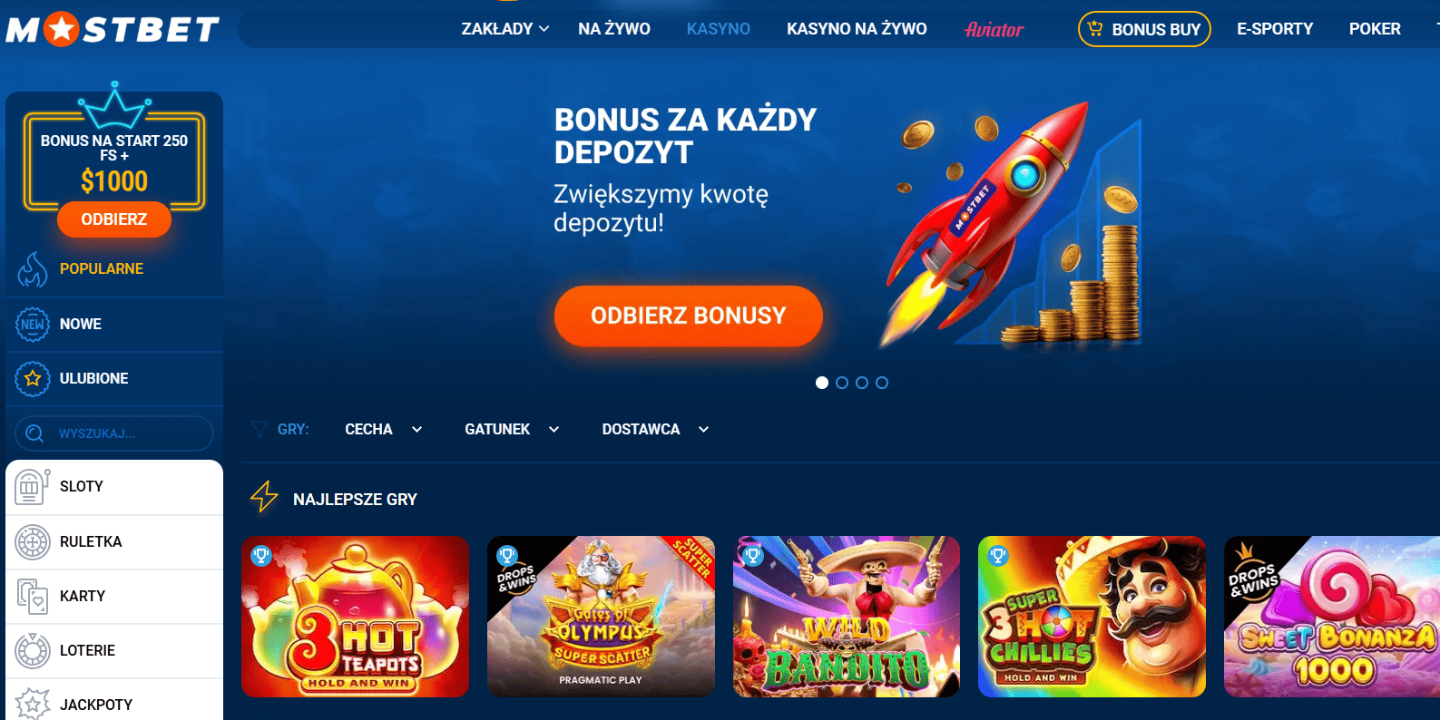 Online Casino MostBet